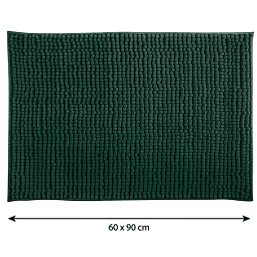 Conjunto de 2 tapetes de banheiro não -deslize em verde 60x90cm