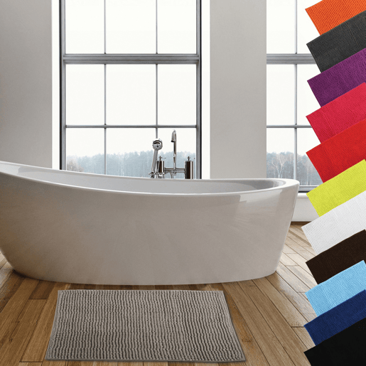MSV Chenille Carpet de microfibra no topo 40 x 60 cm
