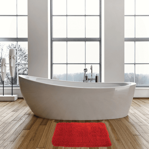Microfiber tapete, vermelho - msv