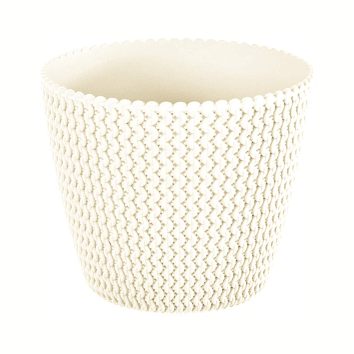 Pote redondo 5L Prosperplast Splofy de Cream Plastic, Ø21,8 x 18,4 cm
