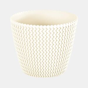 Pote redondo 5L Prosperplast Splofy de Cream Plastic, Ø21,8 x 18,4 cm