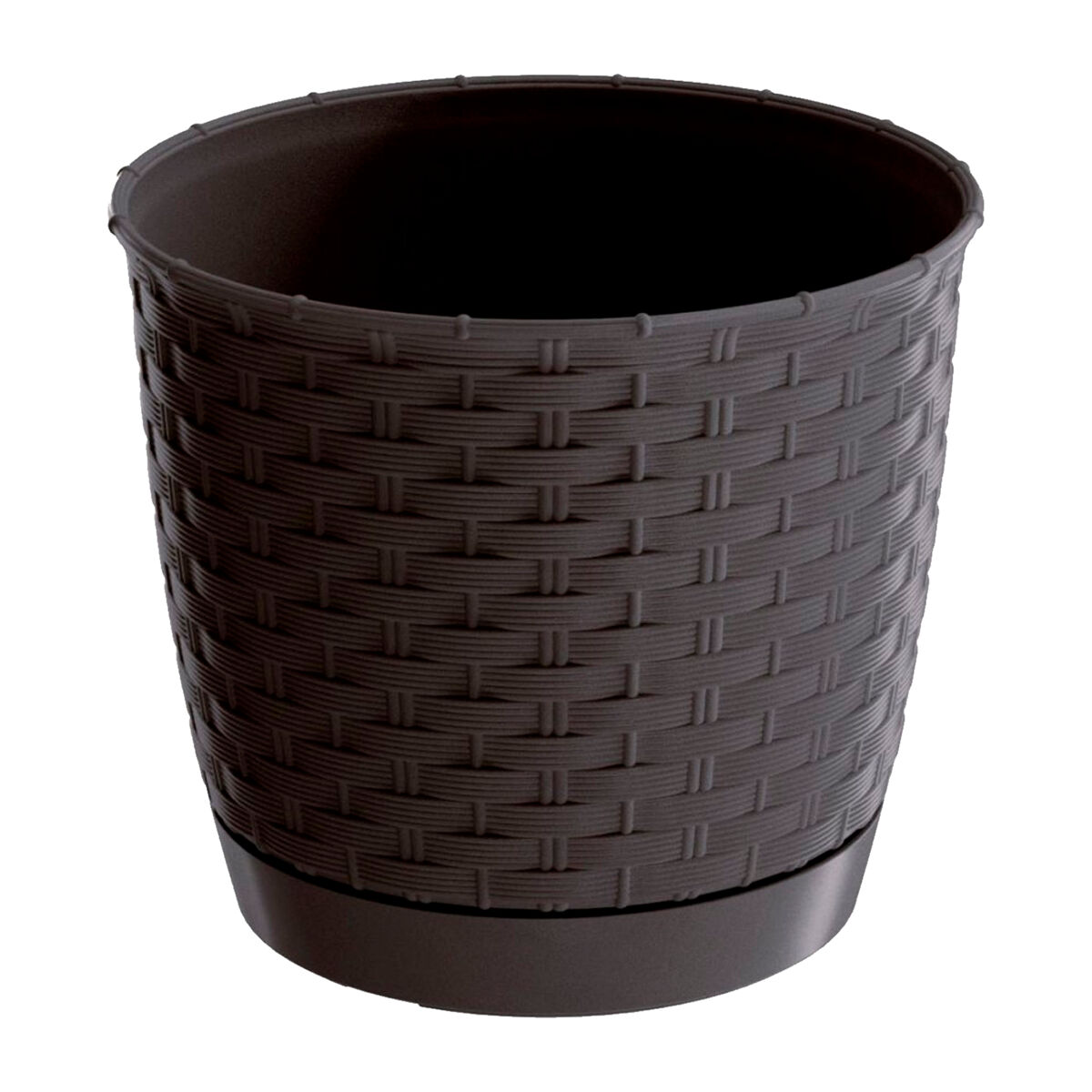 Maceta ratolla round 2,8l., dimensiones (mm) 190x190x165, color ocre oscuro