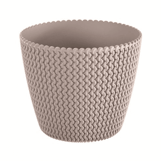 Pote redondo 5L Prosperplast Splofy de Mocca Color Plastic, Ø21,8 x 18,4 cm