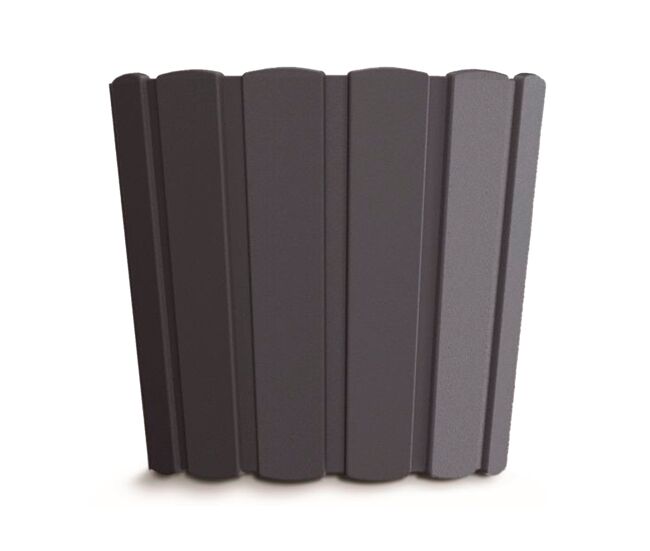 Macetero boardee basic de rayas 2,2l antracita 165x165x150 cm