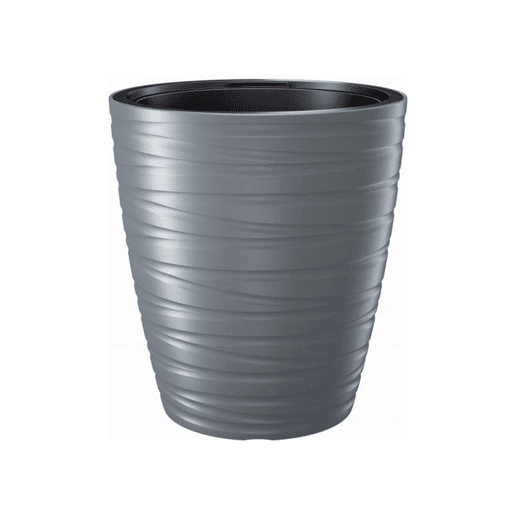 PET com depósito masculino plástico de 16L em pedra cinza 29,6 (comprimento) x 29,6 (largura) x 32,9 (alto) cm
