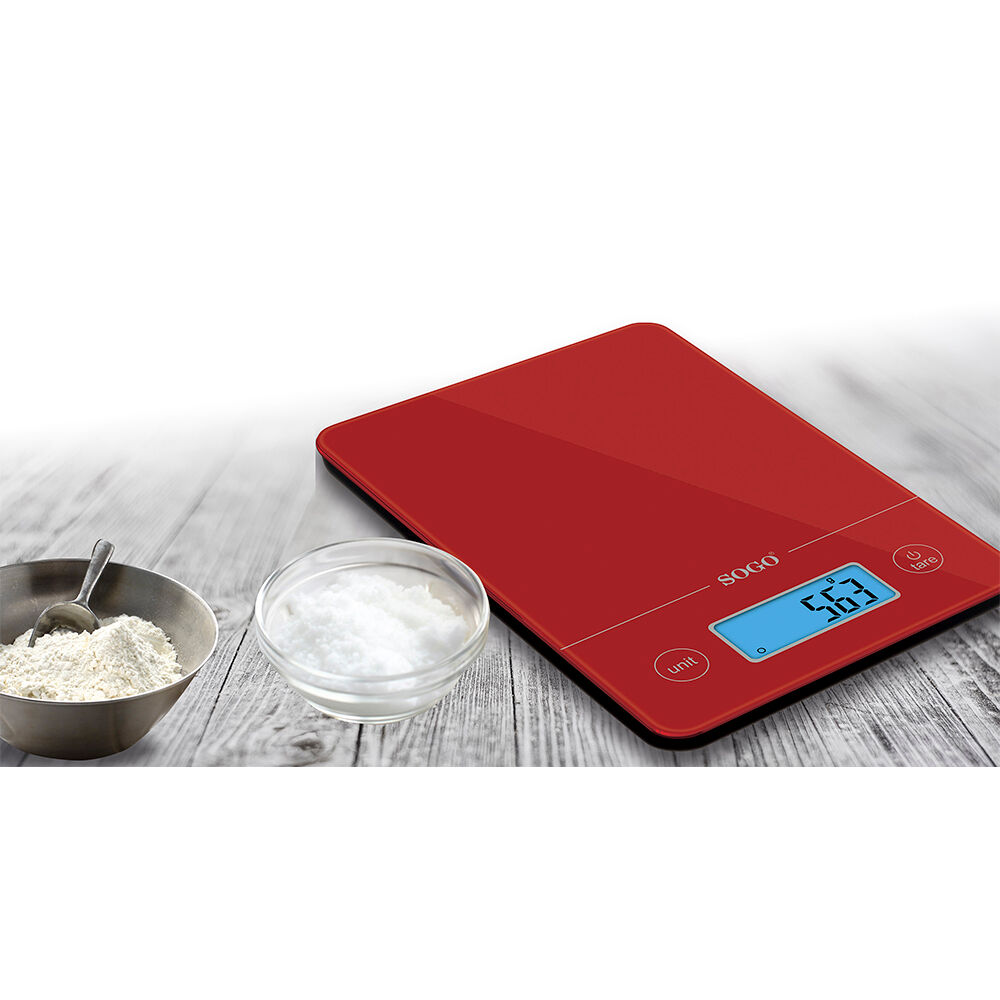 SOGO BALANZA DE COCINA- 5KG- ROJO