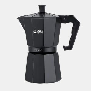 MÁQUINA DE CAFÉ MOKA ALUMÍNIO 12 CHÁVENAS GÁS, ELÉCTRICA, VITRO, INDUÇÃO