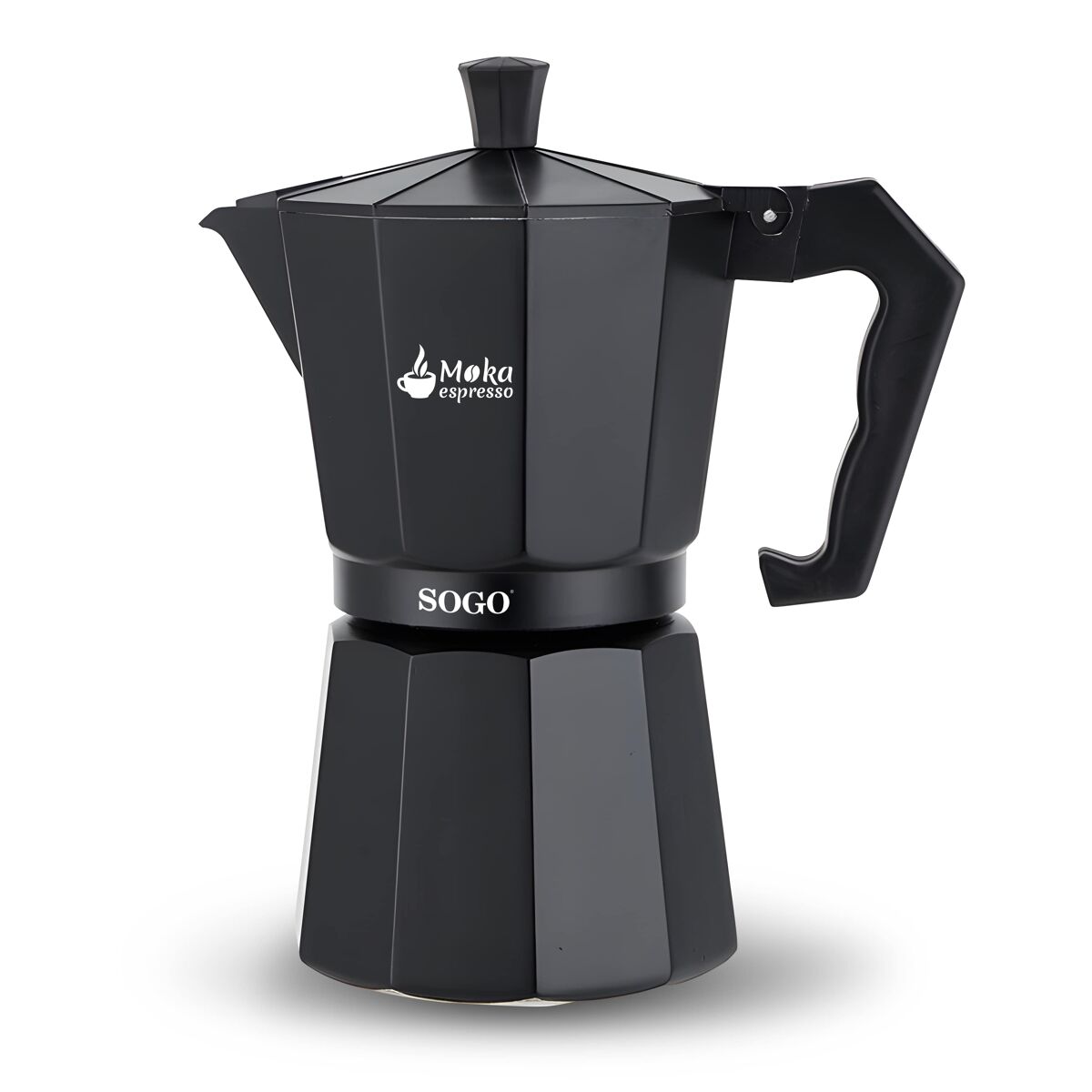 SOGO CAFETERA MOKA 3 TAZAS NEGRA No apta para induccion