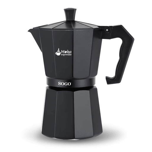 MÁQUINA DE CAFÉ MOKA ALUMÍNIO 6 CHÁVENAS - A GÁS, ELÉCTRICA, VITRO, INDUÇÃO