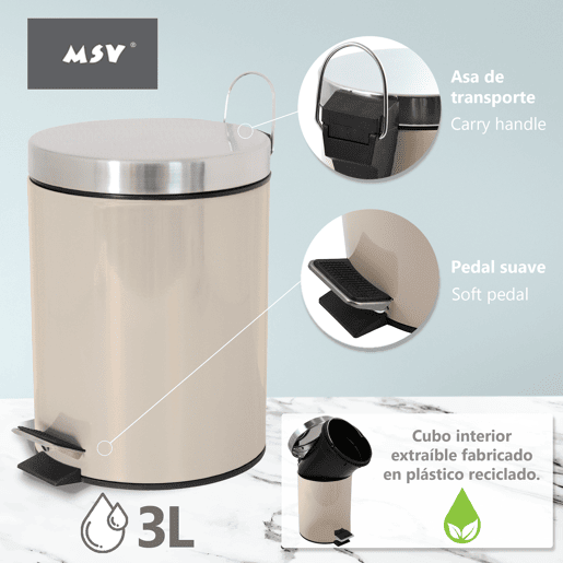 3l Cubo de lixo