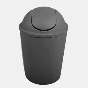 Lixo Ako 5,5L com tampa dobrável cinza