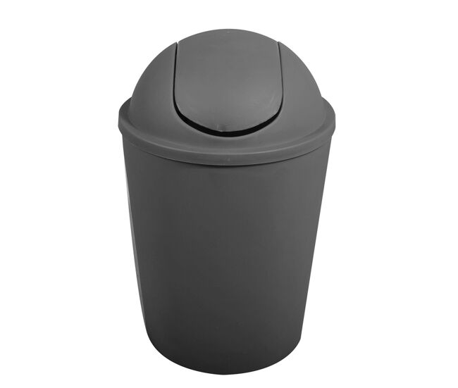 Cubo de basura "ako" 5,5l con tapa abatible gris