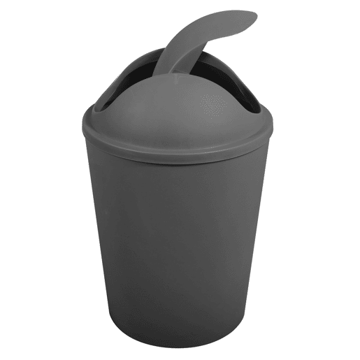 Lixo Ako 5,5L com tampa dobrável cinza