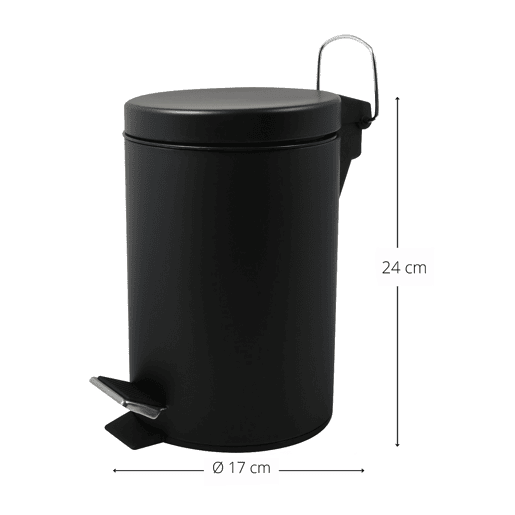 Papelera preta 3L