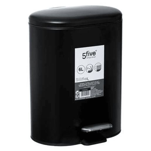 Siliflex 6 L Cubo de pedal de aço inoxidável
