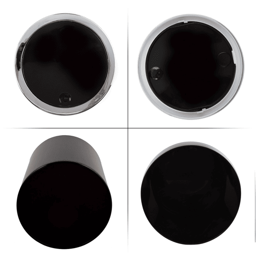 Banho de plástico MSV de lixo de 6 -Liter em preto 18 x 24,2 cm