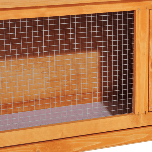 PawHut Coelheira de Exterior Casa para Coelhos Elevada com Bandeja Removível Fácil de Limpar Estável e Boa Ventilação 90x45x65cm Madeira