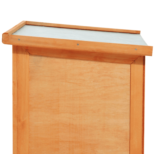 PawHut Coelheira de Exterior Casa para Coelhos Elevada com Bandeja Removível Fácil de Limpar Estável e Boa Ventilação 90x45x65cm Madeira
