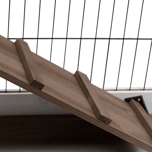 PawHut Coelheira de Madeira Interior com Rodas Gaiola para Coelhos Animais Pequenos de 2 Pisos com Área Aberta Rampa e 2 Bandejas Removíveis 110x50x86cm Marrom PawHut Coelheira de Madeira Interior com Rodas Gaiola para Coelhos Animais Pequenos de 2 Pisos com Área Aberta Rampa e 2 Bandejas Removíveis 110x50x86cm Marrom