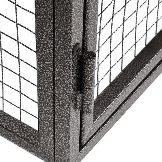 PawHut Coelheira Gaiola externa para pequenos animais de estimação 2 níveis com bandeja removível de madeira e rampa de metal 122x63x92 cm para coelhos cobaios de madeira e cinza