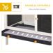 Conejera de Madera Madera de Abeto PawHut Conejera de Madera Madera de Abeto PawHut Negro