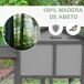 Jaula exterior de madera para animales pequeños 147x54x84 cm Jaula exterior de madera para animales pequeños 147x54x84 cm Gris