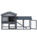 Jaula exterior de madera para animales pequeños 147x54x84 cm Jaula exterior de madera para animales pequeños 147x54x84 cm Gris