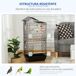 Jaula para Pájaros Acero, PP, Madera Mixta PawHut Jaula para Pájaros Acero, PP, Madera Mixta PawHut Negro