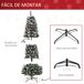 Árbol de Navidad Acero, PVC HOMCOM, hogar - decoración hogareña Árbol de Navidad Acero, PVC HOMCOM, hogar - decoración hogareña Verde