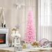 Árbol de Navidad Plástico, Metal HOMCOM Árbol de Navidad Plástico, Metal HOMCOM Rosa
