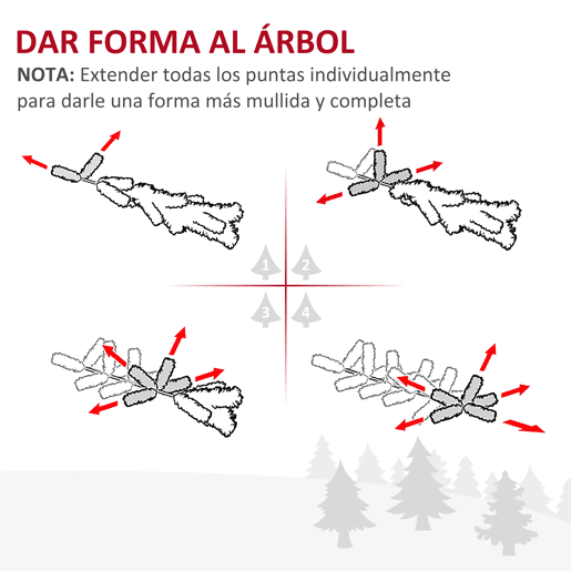 HOMCOM Árvore de Natal Artificial 180cm Ignífugo com 390 Ramos de PVC e Suporte de Plástico Decoração de Natal para Interiores Fácil de Montar Rosa HOMCOM Árvore de Natal Artificial 180cm Ignífugo com 390 Ramos de PVC e Suporte de Plástico Decoração de Natal para Interiores Fácil de Montar Rosa