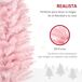 Árbol de Navidad Plástico, Metal HOMCOM Árbol de Navidad Plástico, Metal HOMCOM Rosa