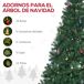 Árbol de Navidad PVC, Metal HOMCOM, hogar - decoración hogareña Árbol de Navidad PVC, Metal HOMCOM, hogar - decoración hogareña Verde