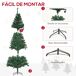 Árbol de Navidad PVC, Metal HOMCOM, hogar - decoración hogareña Árbol de Navidad PVC, Metal HOMCOM, hogar - decoración hogareña Verde