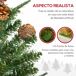 Árbol de Navidad PE, PVC, Acero, PP HOMCOM Árbol de Navidad PE, PVC, Acero, PP HOMCOM Verde