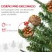 Árbol de Navidad PE, PVC, Acero, PP HOMCOM Árbol de Navidad PE, PVC, Acero, PP HOMCOM Verde