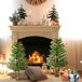 Árbol de Navidad PE, PVC, Acero, PP HOMCOM Árbol de Navidad PE, PVC, Acero, PP HOMCOM Verde