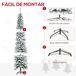 Árbol de Navidad PVC, Metal HOMCOM, hogar - decoración hogareña Árbol de Navidad PVC, Metal HOMCOM, hogar - decoración hogareña Verde