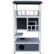 Caseta para Gato Madera de Abeto PawHut Caseta para Gato Madera de Abeto PawHut Multicolor