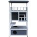 Caseta para Gato Madera de Abeto PawHut Caseta para Gato Madera de Abeto PawHut Multicolor