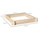 Arriate de Madera Madera de Abeto Outsunny Arriate de Madera Madera de Abeto Outsunny Marrón