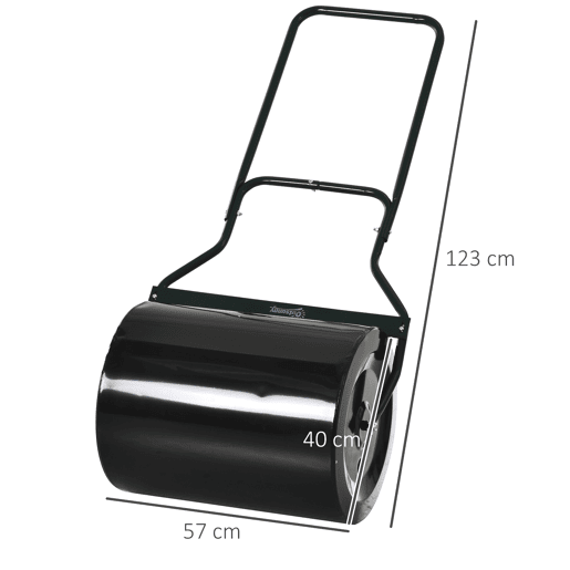 Rolo de grama para jardim Rolo de gramado com capacidade de 60L Recarregável com areia ou água Diâmetro de 50cm