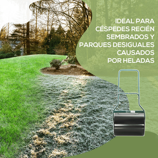 Rolo de grama para jardim Rolo de gramado com capacidade de 60L Recarregável com areia ou água Diâmetro de 50cm