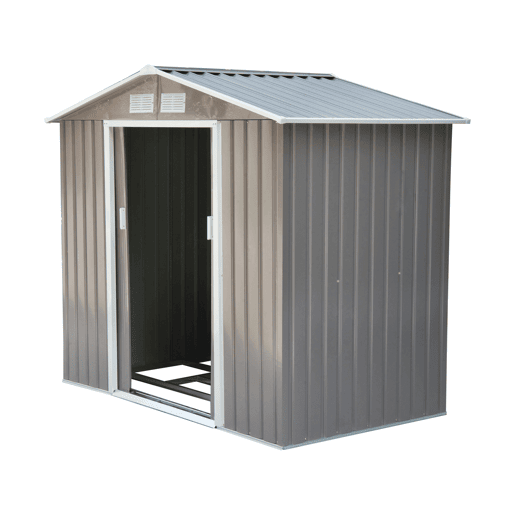 Outsunny Abrigo de Jardim 213x130x185cm Abrigo de Jardim Metálico de Exterior para Armazenamento de Ferramentas com 2 Portas Deslizantes e 4 Janelas para Terraço Cinza Claro Outsunny Abrigo de Jardim 213x130x185cm Abrigo de Jardim Metálico de Exterior para Armazenamento de Ferramentas com 2 Portas Deslizantes e 4 Janelas para Terraço Cinza Claro