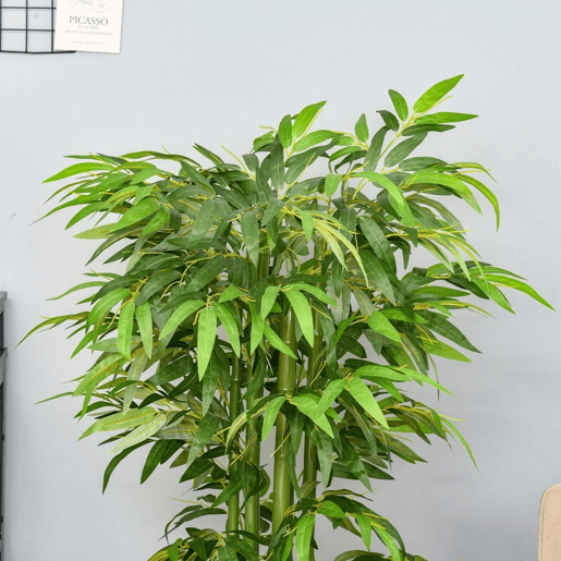 HOMCOM Bambú Artificial 140cm com Vaso Planta Artificial para Interior e Exterior Decoração de Casa Escritório Verde HOMCOM Bambú Artificial 140cm com Vaso Planta Artificial para Interior e Exterior Decoração de Casa Escritório Verde
