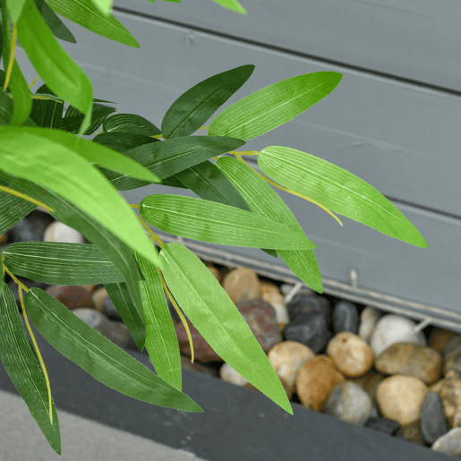 HOMCOM Bambú Artificial 140cm com Vaso Planta Artificial para Interior e Exterior Decoração de Casa Escritório Verde HOMCOM Bambú Artificial 140cm com Vaso Planta Artificial para Interior e Exterior Decoração de Casa Escritório Verde