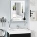 Espejo de Baño MDF, Vidrio kleankin, hogar - baño 50x11 Espejo de Baño MDF, Vidrio kleankin, hogar - baño 50x11 Blanco