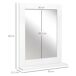 Espejo de Baño MDF, Vidrio kleankin, hogar - baño 50x11 Espejo de Baño MDF, Vidrio kleankin, hogar - baño 50x11 Blanco