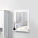 Espejo de Baño MDF, Vidrio kleankin, hogar - baño 50x11 Espejo de Baño MDF, Vidrio kleankin, hogar - baño 50x11 Blanco
