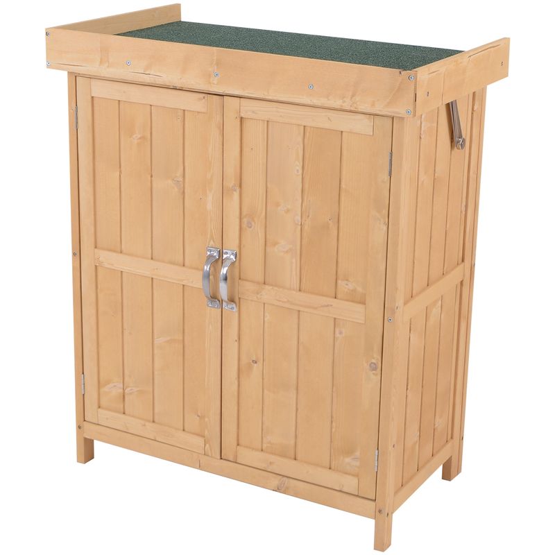 Cobertizo de Madera Madera de Abeto Outsunny 74